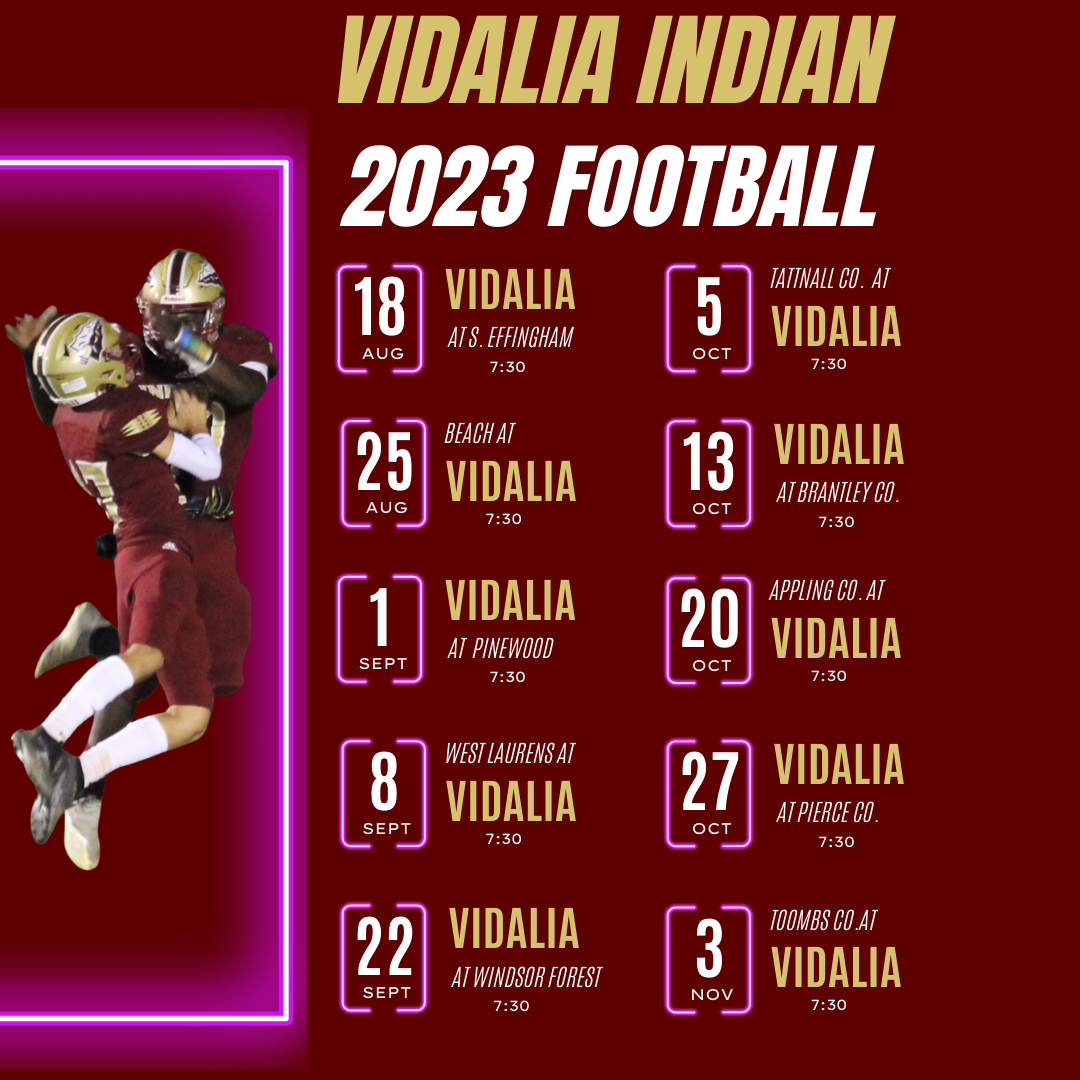 Vidalia - Team Home Vidalia Indians Sports