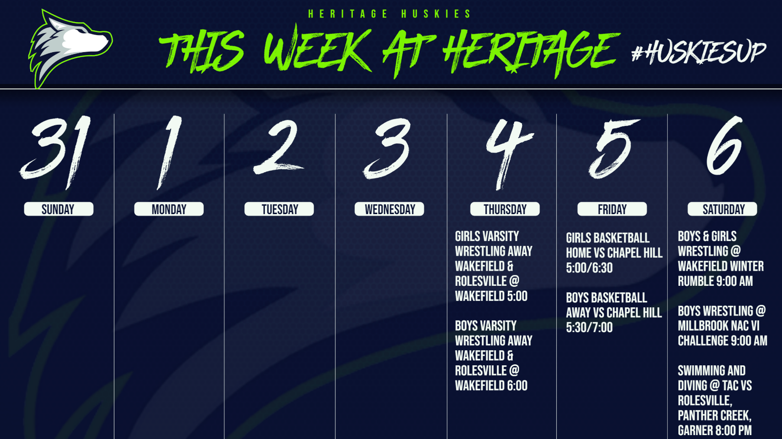 Heritage - Team Home Heritage Huskies Sports