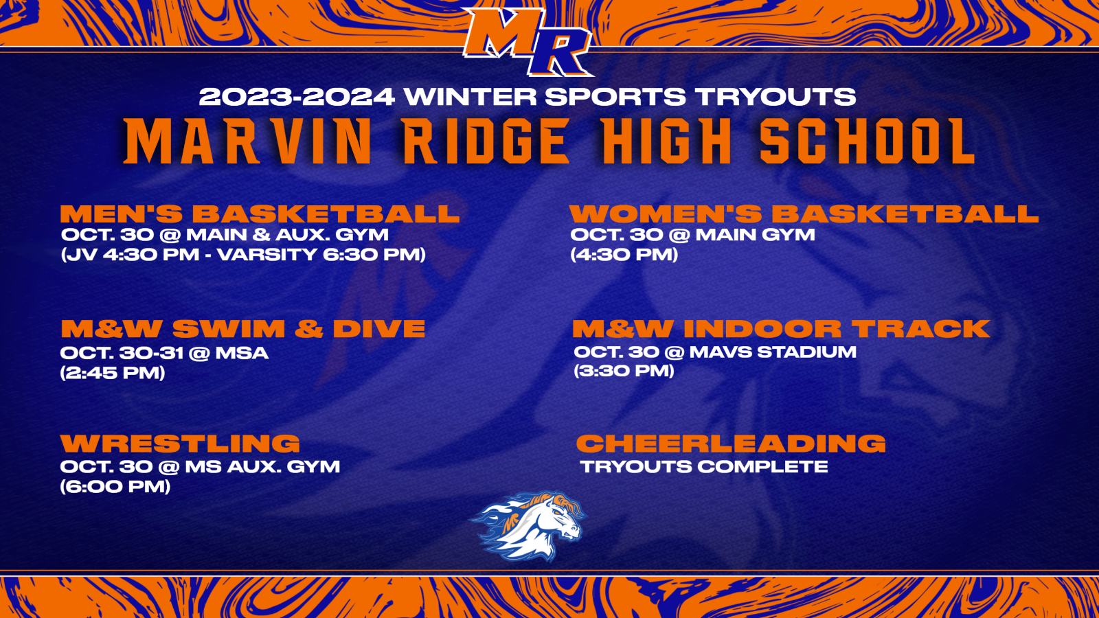 Marvin Ridge Team Home Marvin Ridge Mavericks Sports