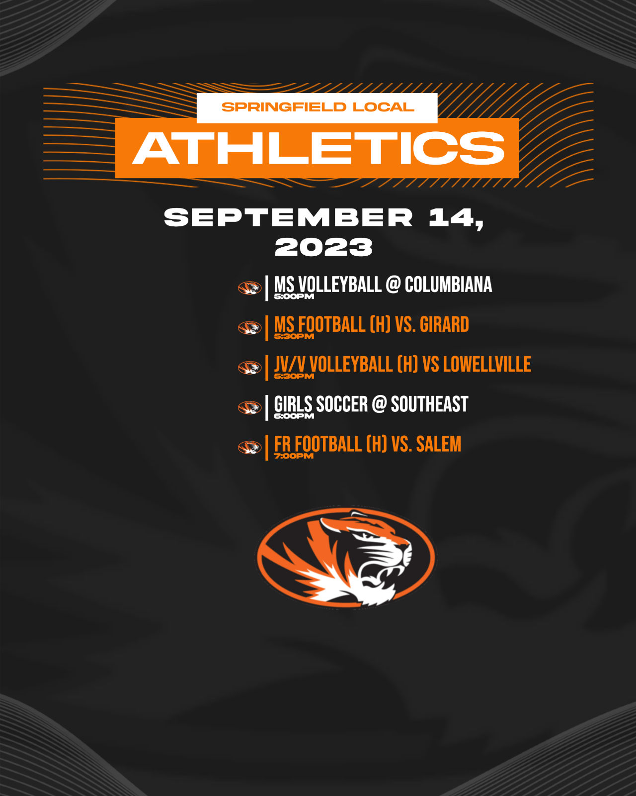 Springfield Local - Team Home Springfield Local Tigers Sports