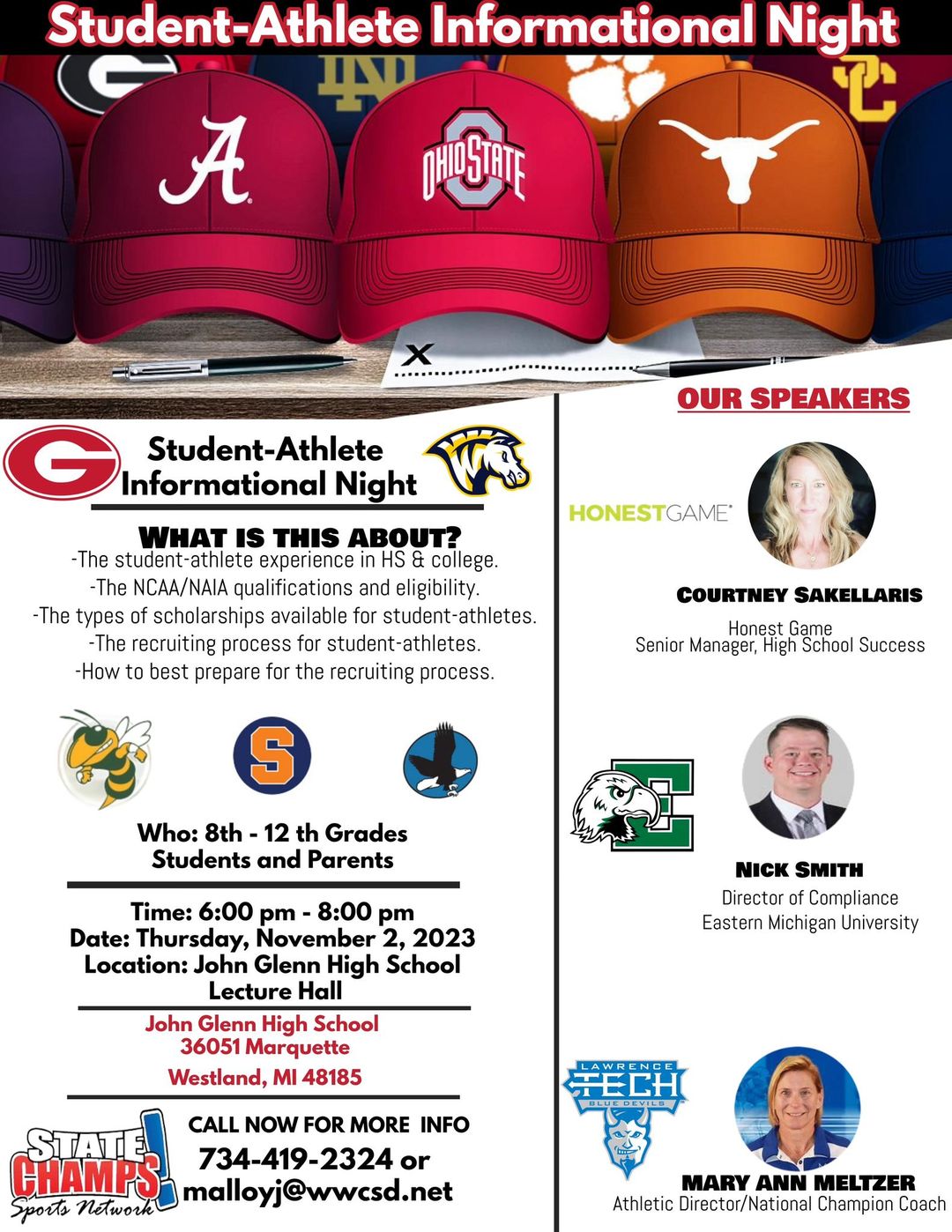 John Glenn High School (Westland) Rockets Official Athletic Website