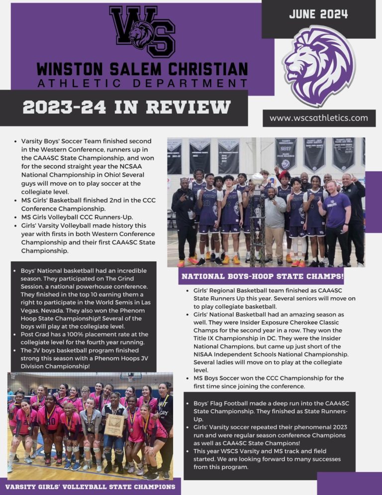 Winston Salem Christian School Lions Official Athletic Website