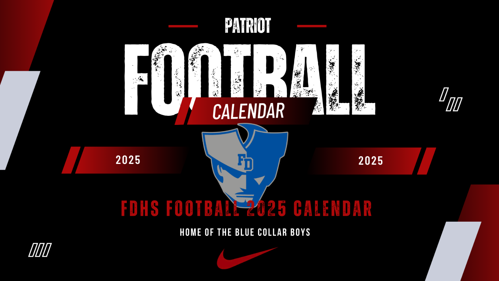 FDHS FOOTBALL CALENDAR 2025