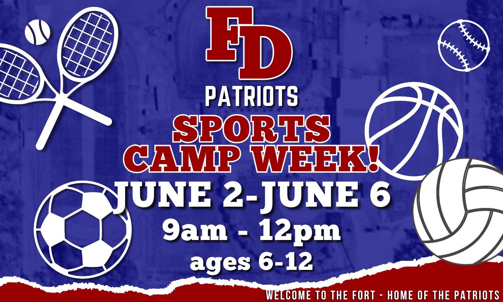 PATRIOTS 5 SPORT CAMP WEEK | SPACE LIMITED