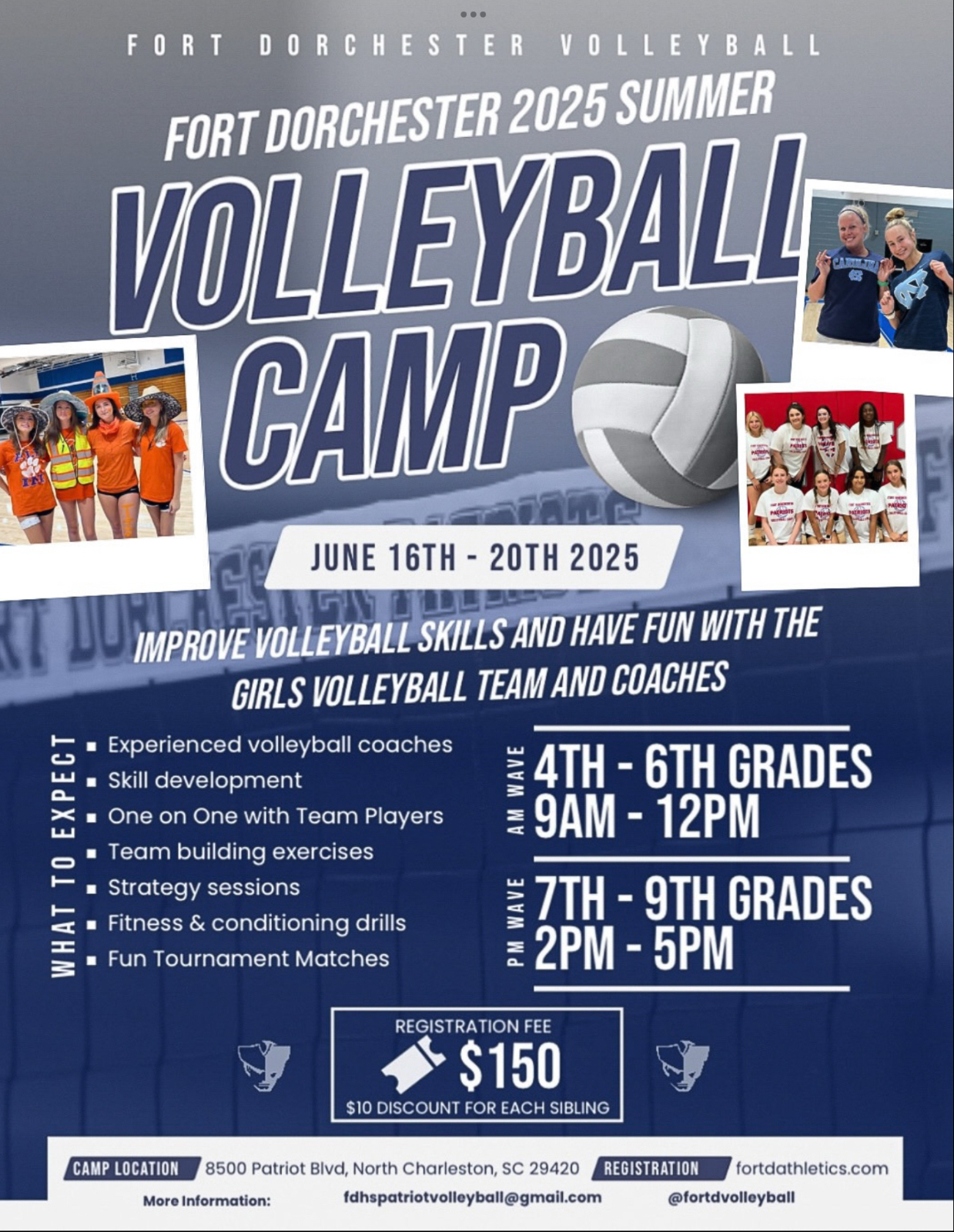Girls Volleyball Summer Camp Registration